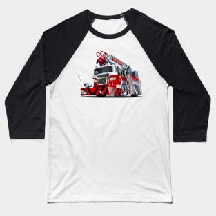 Cartoon firetruck Baseball T-Shirt